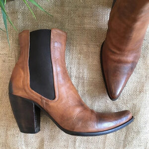 Fuga Futturi Western Italian Leather Ankle Boots